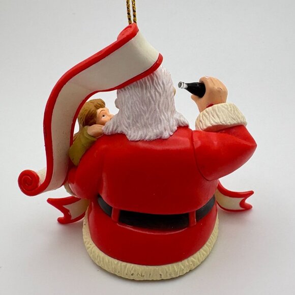 Coca-Cola Santa & Child Christmas Ornament 2005 Collectible - Picture 4 of 7